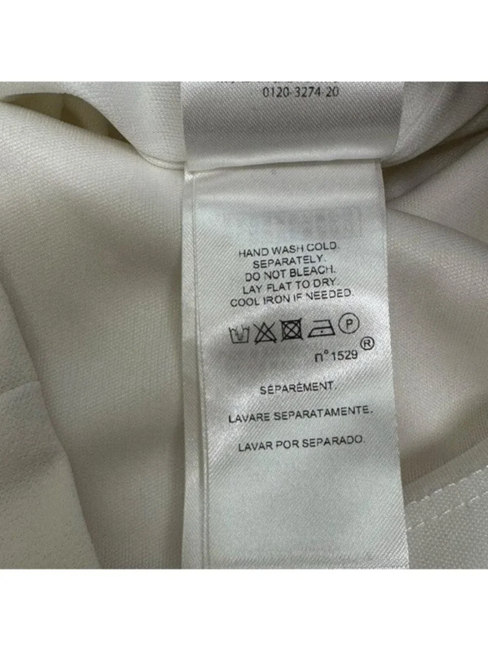 Lauren Ralph Lauren Jumpsuit Sz 16 Off White Bridal V Neck Wide Leg Frill Sleeve - Picture 7 of 10